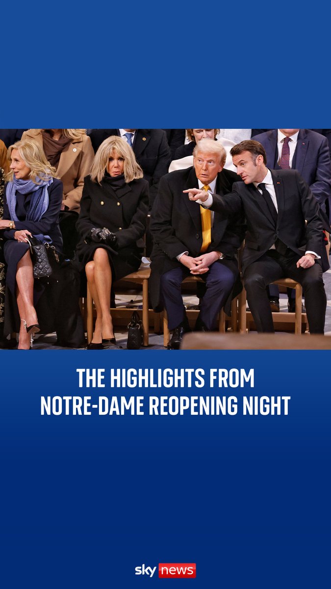 From Donald Trump handshakes to Emmanuel Macron speech, here are the highlights of Notre-Dame reopening night More 🇫🇷 ➡️