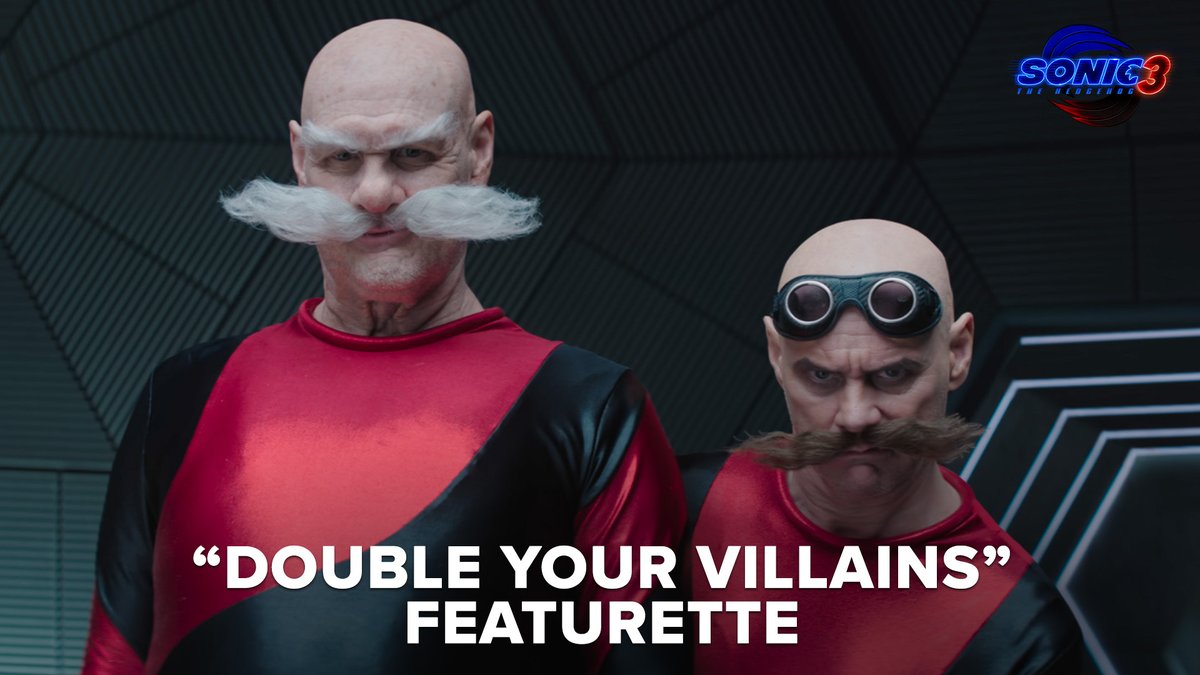 Double your villains, double your fun. Go behind the scenes with Jim Carrey and the cast of #SonicMovie3 - only in theatres December 20.