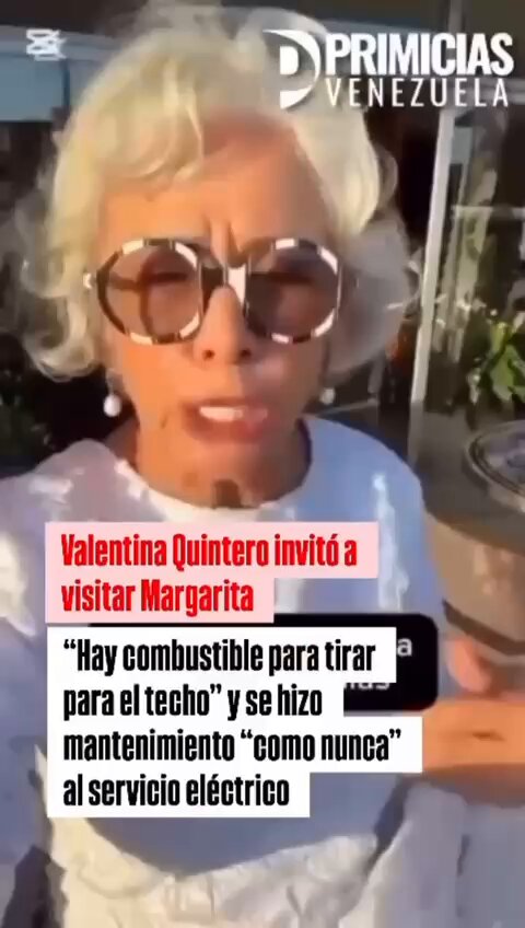 ¡VENGAN A MARGARITA! #Urgente 🚨Valentina Quintero afirmó que hay gasolina “para tirar para el techo”, y se le hizo mantenimiento “como nunca” al servicio eléctrico en MARGARITA. ahora le dirán enchufada 👀