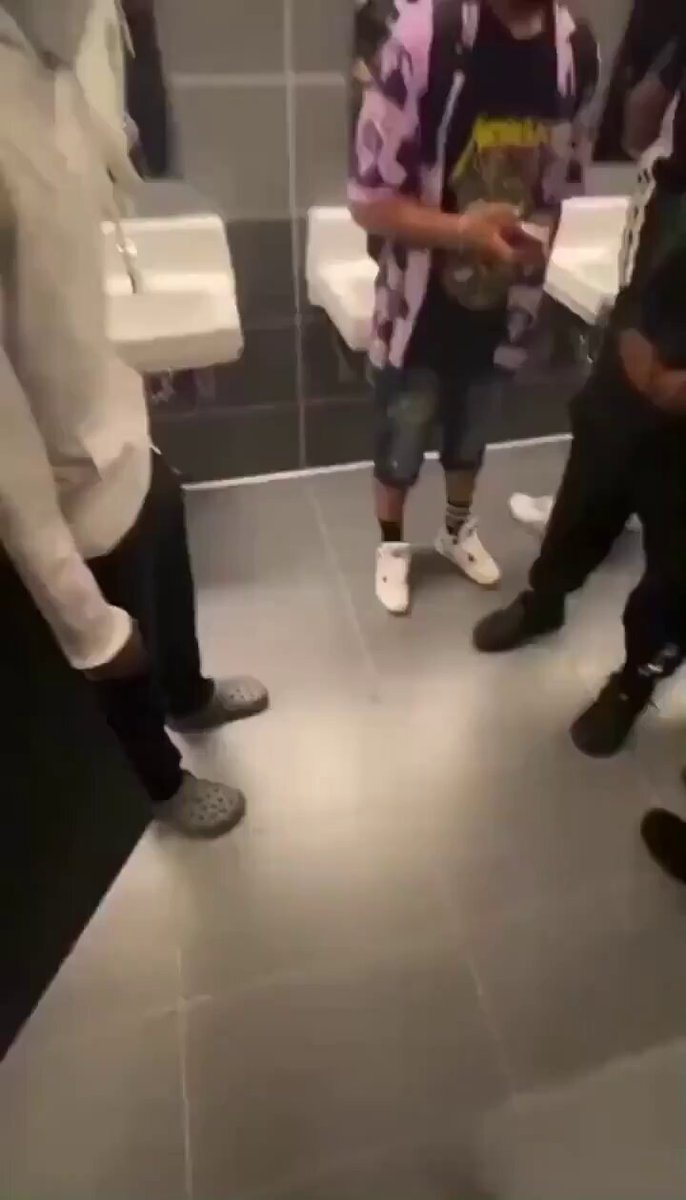 yn pressed his opp in a school bathroom and knocked him out