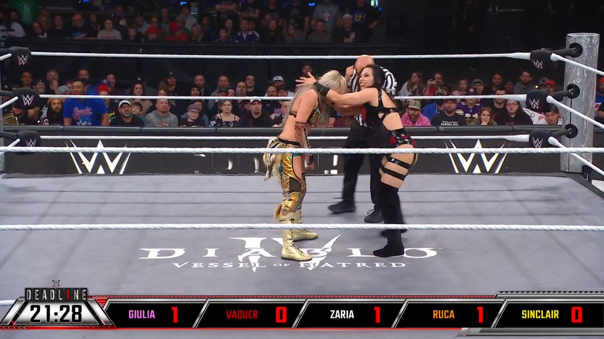 it's a showdown between GIULIA ＝ ジュリア and Stephanie Vaquer!!! 👊 #WWENXT | #WWEDeadline