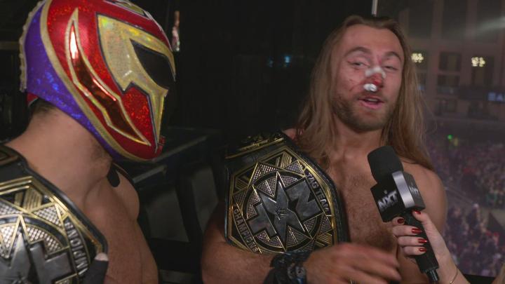 EXCLUSIVE: Fraxiom are more than fine at Deadline, and Nathan Frazer praises Axiom’s performance against No Quarter Catch Crew. #WWENXT | #WWEDeadline