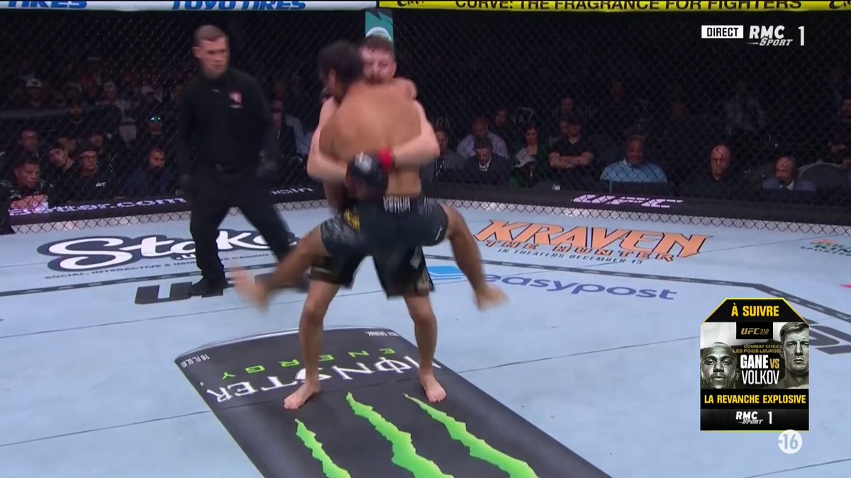 🚨🚨 MERCI BRYCE MITCHELL 🙌 IL ÉTEINT KRON GRACIE SUR UN SLAM PUIS GROUND AND POUND 💥 #UFC310