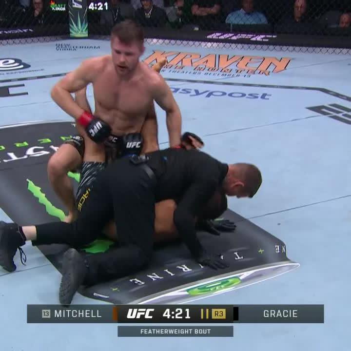 BRYCE MITCHELL KNOCKS OUT KRON GRACIE 🤯 #UFC310