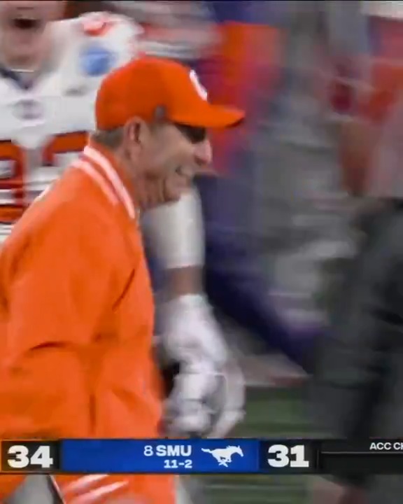 CLEMSON WINS THE ACC CHAMPIONSHIP ON A 56-YD FG ๐คฏ๐ฅ WOW.