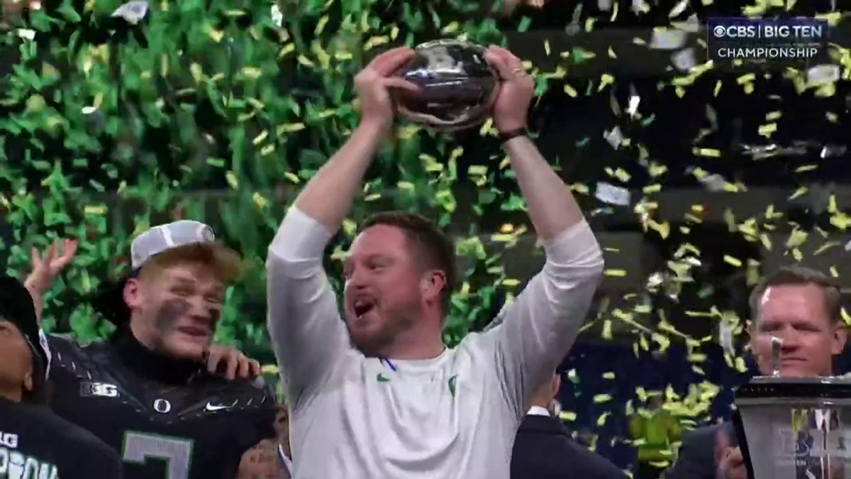 The confetti falls for the Big Ten Conference champs.