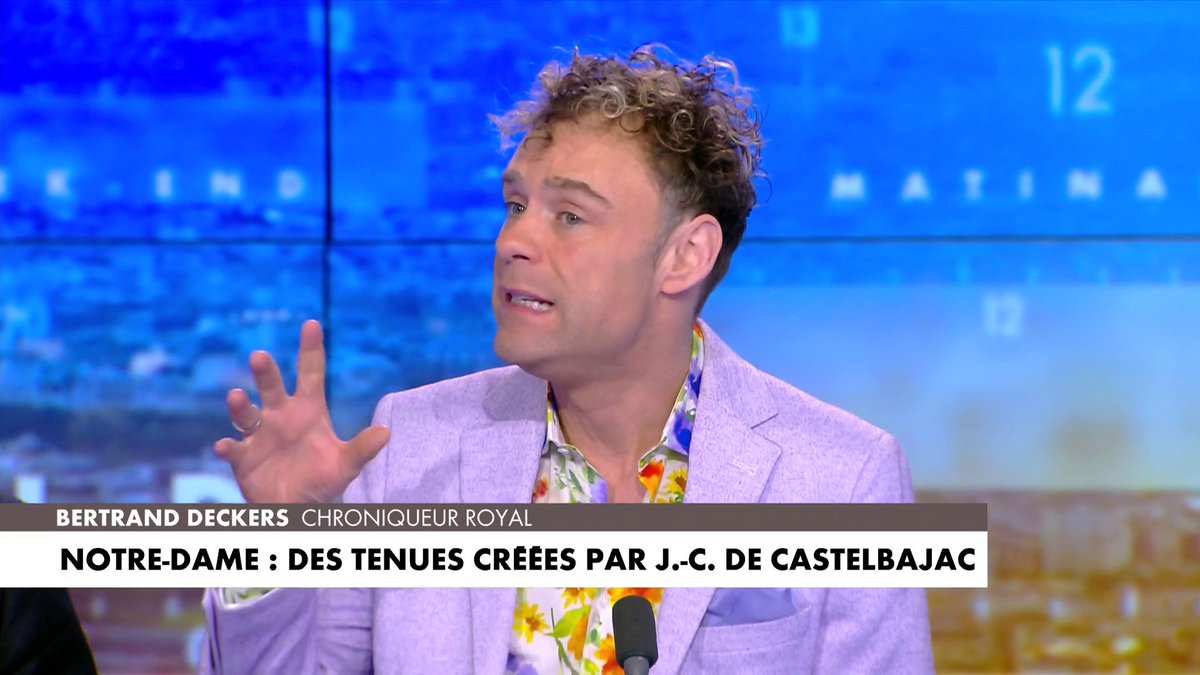 Bertrand Deckers revient sur les tenues créées pour la réouverture de Notre-Dame : «Pour J.-C. De Castelbajac, la couleur est essentielle» #LaMatinaleWE