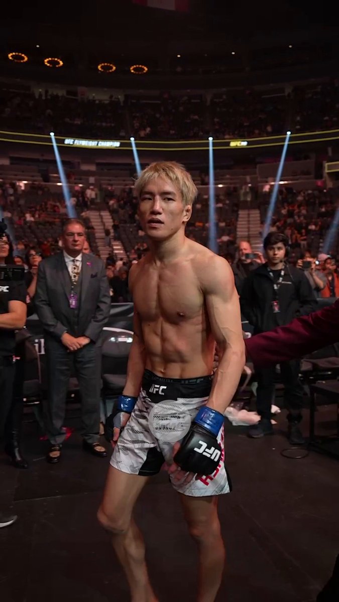 Kai Asakura walks out of the Octagon after his loss in his UFC debut #UFC310