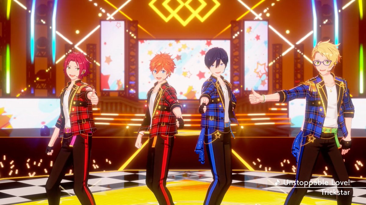 【お知らせ】 12月9日15時に『Trickstar』が歌う『Unstoppable Love!』をライブ楽曲に追加予定✨ アプリでの登場に先行して『Unstoppable Love!』のMVを公開します❗ MVはあんスタチャンネルでも公開していますので是非チェックしてみてください🎶 #あんスタ