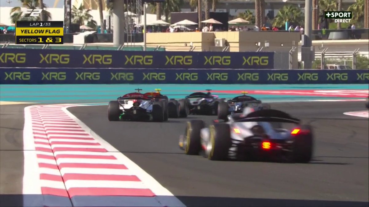🔙REPLAY🔙 Le départ manqué de Isack Hadjar qui lui coûte probablement le titre… #F2 #AbuDhabiGP