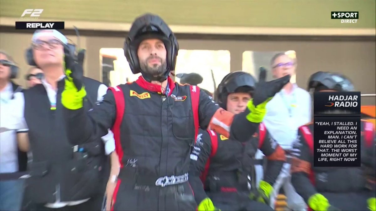 "C'est le pire moment de ma vie" 😳 La radio déchirante d'Isack Hadjar juste après le départ.. 😢 #AbuDhabiGP #F2