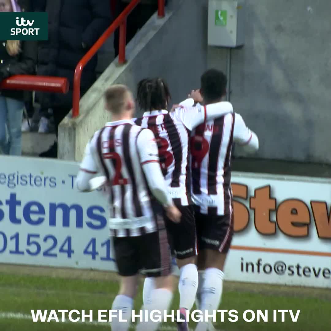 The turn at the half-way line and then the through ball ๐๐ Great finish from Justin Obikwu but it's all about Kieran Green's assist! โจ EFL | Grimsby Town F.C.