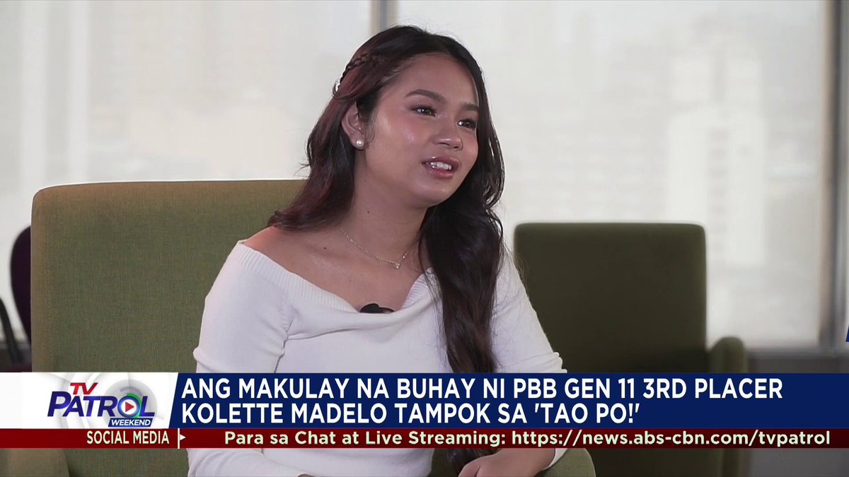 Alamin sa "Tao Po!" ang makulay na buhay ng Pinoy Big Brother Gen 11 3rd placer na si Kolette Madelo. Para sa iba pang mga balita: