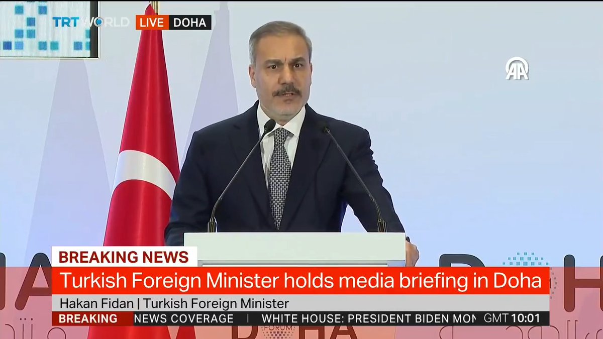 Turkish FM Hakan Fidan on fall of Assad's regime: - Syrian people will shape the future of their country - Int’l community must support the Syrian people - New administration must be established in an orderly manner - There must never be a desire for revenge