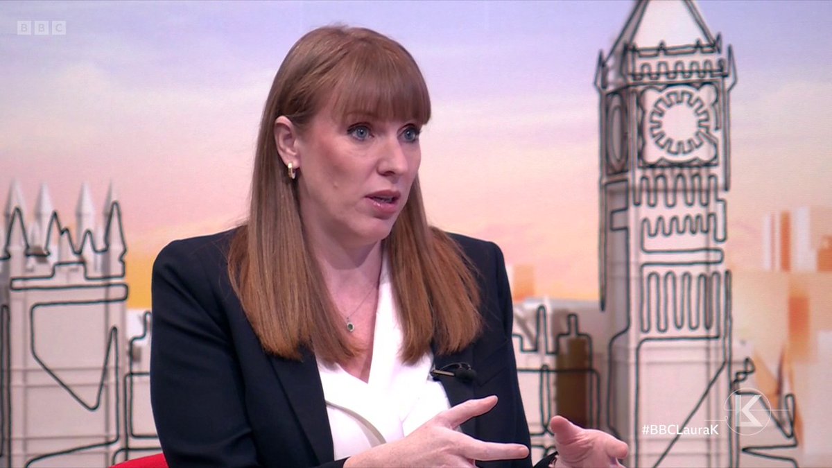 "[Labour's] popularity since you've been in charge has fallen off a cliff - why?" #BBCLauraK asks Deputy PM Angela Rayner Rayner says they faced "significant challenges" with overcrowded prisons, summer riots and a "£22 billion black hole" in finances