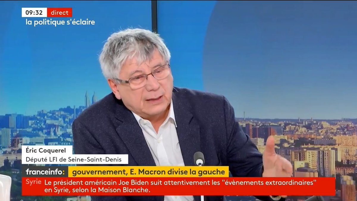 Nous ne refusons pas de gouverner si c’est le NFP. Nous refusons l’idée d’un gouvernement de coalition. Voilà pourquoi nous n’allons plus à l’Élysée puisque c’est de cela dont il est question.