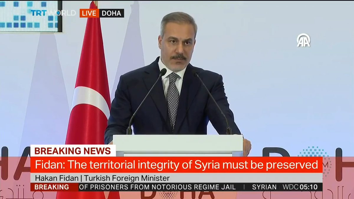 Turkish FM Fidan: - Türkiye will continue to work with neighbouring countries for Syria's reconstruction - Ankara will work with Syria’s new administration to address its economic and other problems