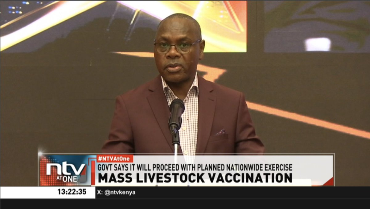 Mass Livestock Vaccination: Government insists it will carry on with the planned nationwide animal vaccination exercise. The ministry says Kenya cannot export its livestock products currently due to inability to meet the required vaccination standards. #NTVatOne Hellen Aura🇰🇪