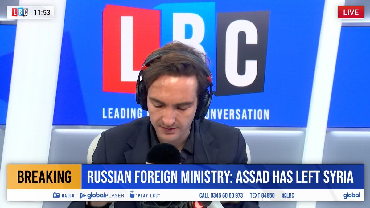 'The Russian Foreign Ministry has confirmed that President Assad has left Syria.' Lewis Goodall reacts as the news breaks that the Syrian President's 24-year period of power has 'come to an end'.