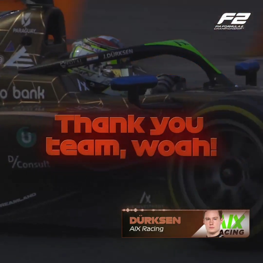 Our final race winner of 2024, Joshua Dürksen 🇵🇾 👏 #F2 #AbuDhabiGP