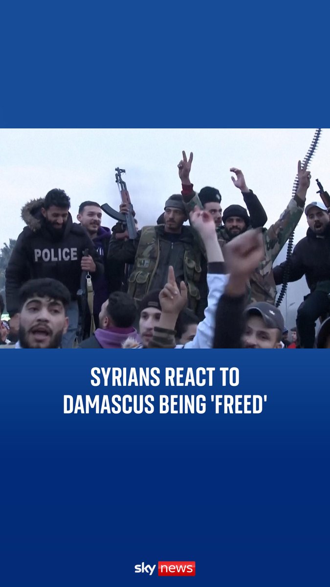 How Syrians reacted to Damascus being 'freed' and Assad regime ousted. Follow live updates |