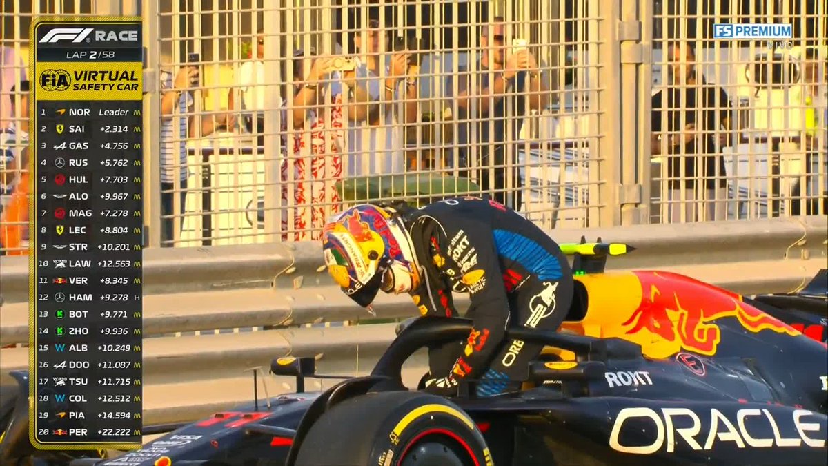 😭🇲🇽 NOOOOO, CHECO ¡Detenido el RB20 de Checo Pérez! 🚨 Abandono del mexicano en la última carrera de 2024 💔 #F1xFSMX #AbuDhabiGP