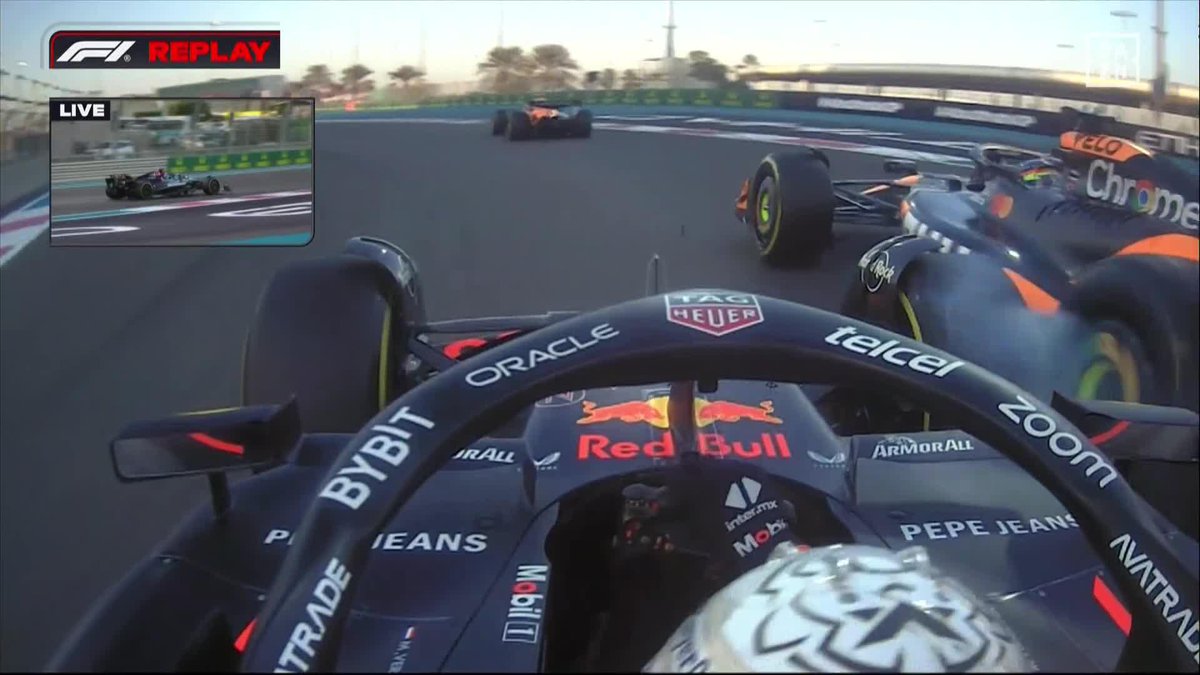 ¡SANCIÓN DE DIEZ SEGUNDOS PARA VERSTAPPEN POR SU INCIDENTE CON PIASTRI! ¿Qué os parece? 🤔💭 #AbuDabiDAZNF1 🇦🇪