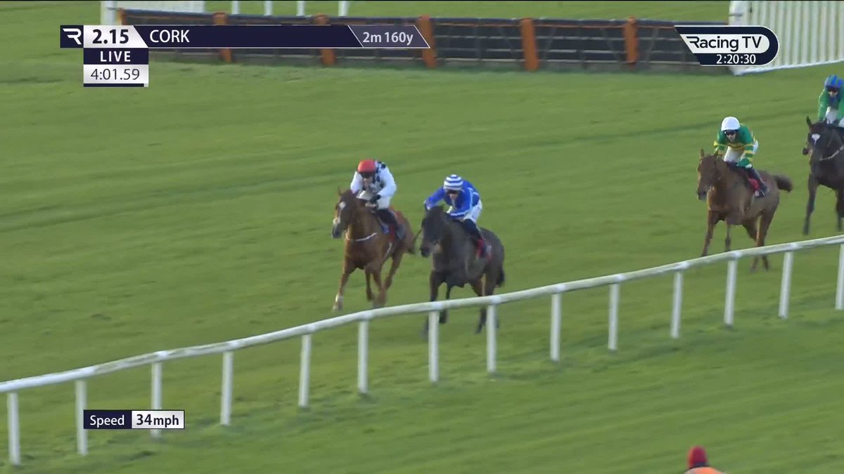Energumene is back! 🔵 Victory in the Grade 2 Bar One Racing Hilly Way Chase for Energumene who makes a successful return to action for Paul Townend and Willie Mullins 🥇 Cork Racecourse