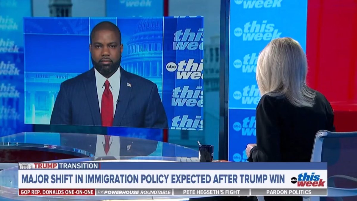 Now she’s concerned about spending. Martha Raddatz to Byron Donalds: “It would cost about $315 billion...to deport everyone in the U.S. without legal status. You often talk about the need to cut government spending. So how is this mass deportation going to be paid for?” #ThisWeek