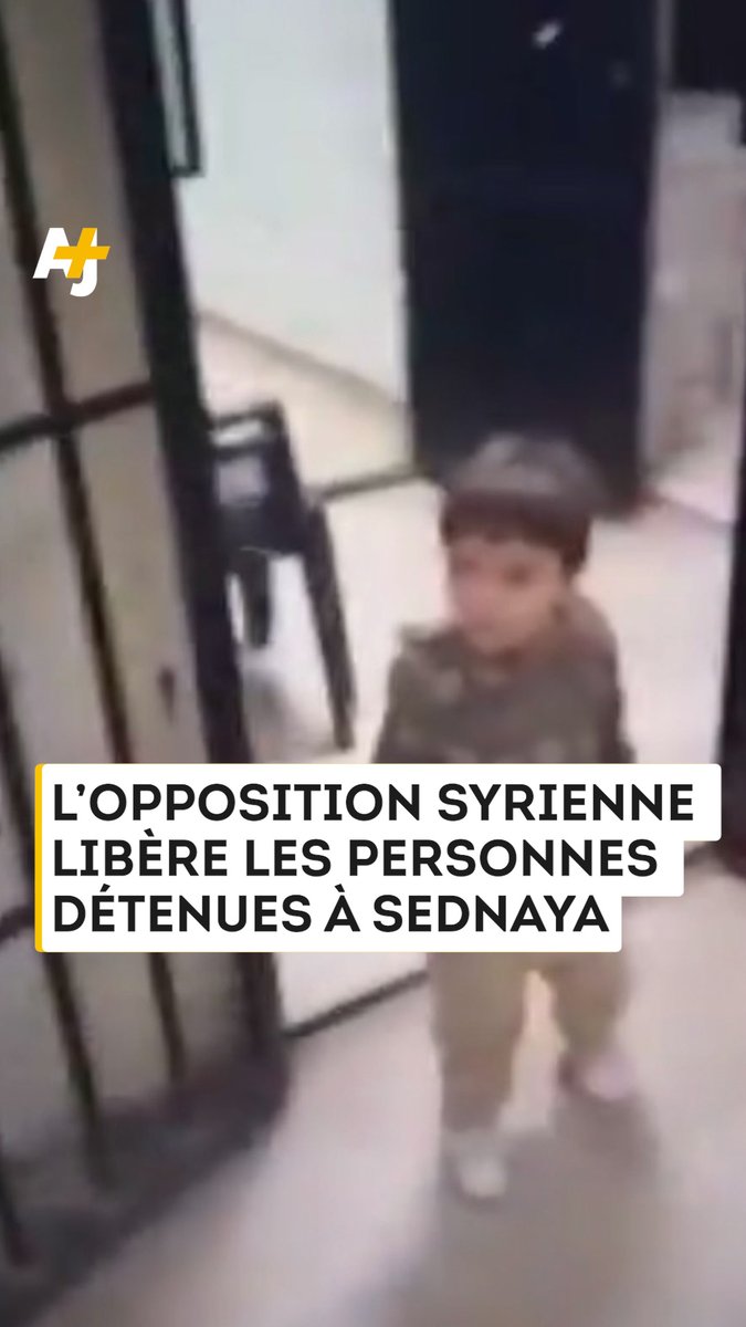 Voici le moment où l’opposition syrienne libère les personnes détenues dans la prison de Sednaya. Parmi elles, des femmes et de jeunes enfants.