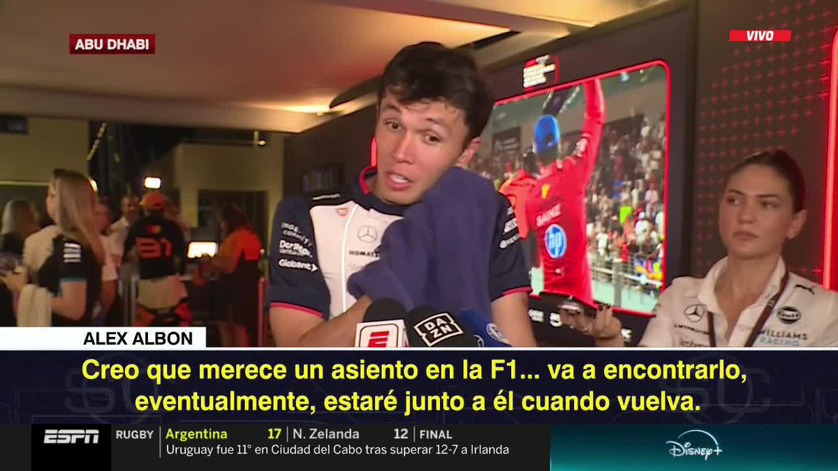 Albon 🇹🇭 sobre Franco 🇦🇷