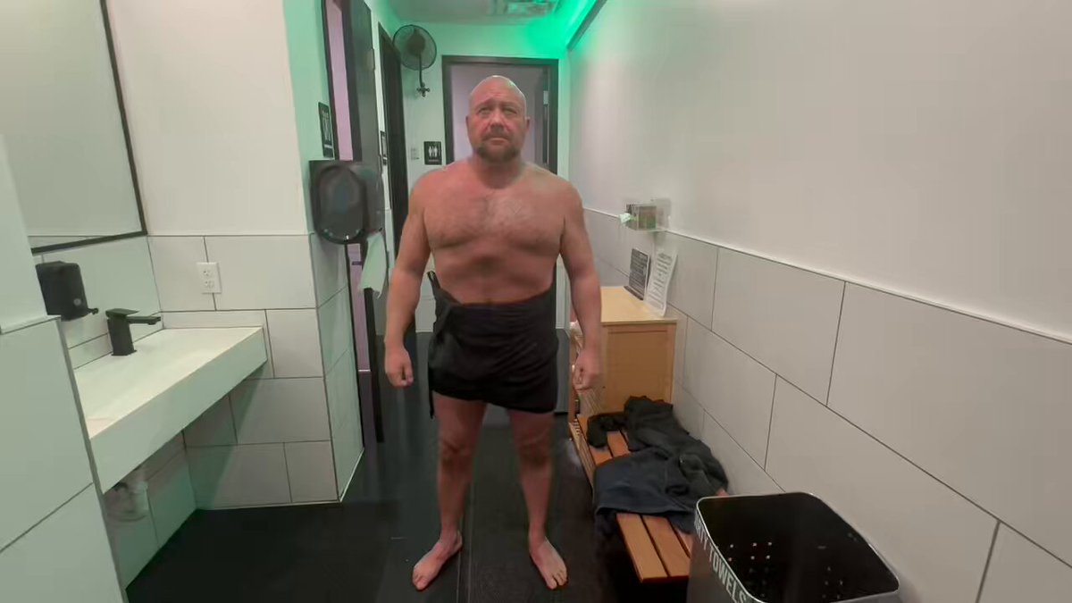Day 98: Training to take on the NWO, Alex Jones has officially lost 50 lbs! 😎😎 Track his progress here Shawn B. Johnson and Alex Jones Network
