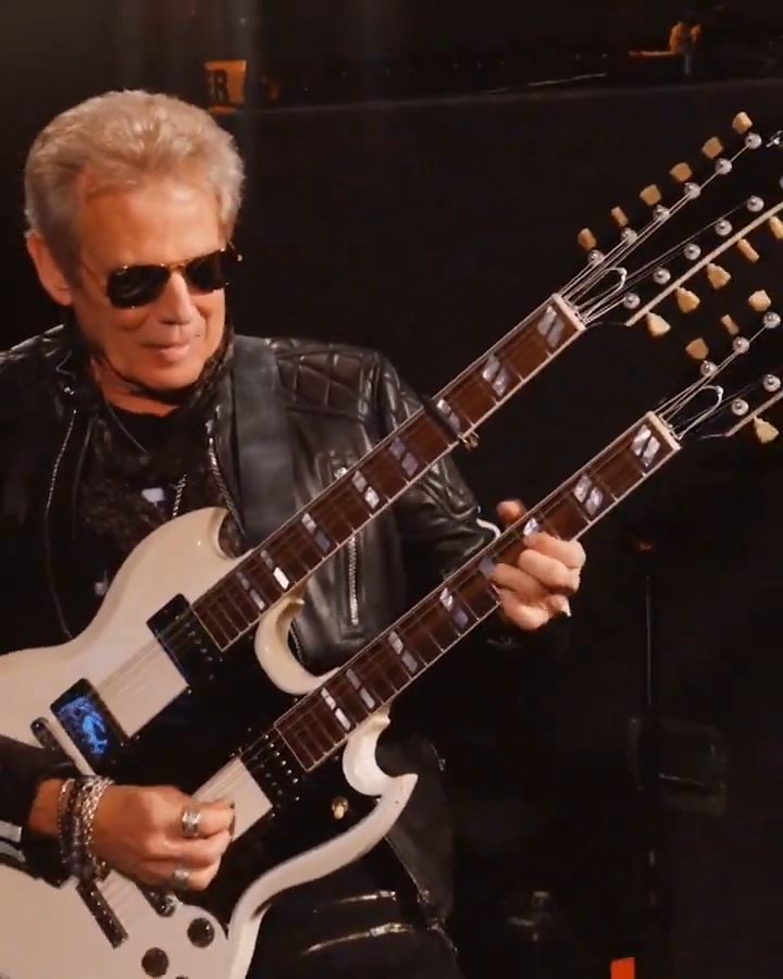 On this day in 1976, the Eagles released "Hotel California." Watch Don Felder shred on the double-neck guitar in his performance of this classic hit 🎸