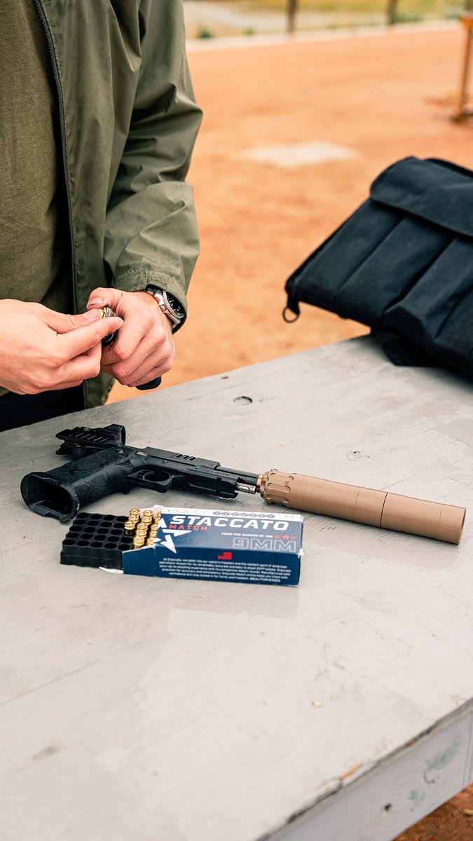 Staccato 136gr Match Ammo is also Subsonic- making it perfect for movie-quiet range sessions. Do you ever shoot suppressed? Or are you looking to add a suppressor to your arsenal? Let us know in the comments.