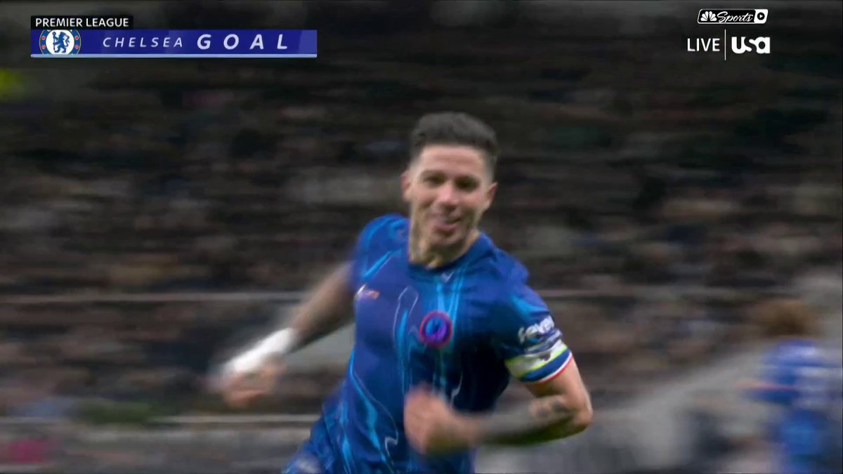 ENZO FERNANDEZ LASHES IT HOME. CHELSEA HAVE COME BACK TO LEAD IN NORTH LONDON. 📺 USA Network | #TOTCHE