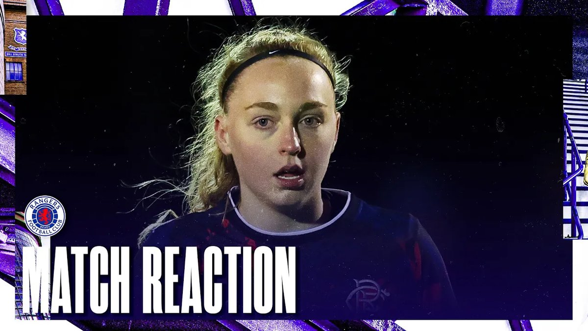 🎙️ Lily Boyce spoke to RangersTV after making her senior competitive debut in the win over West Dyke in the #ScottishCup