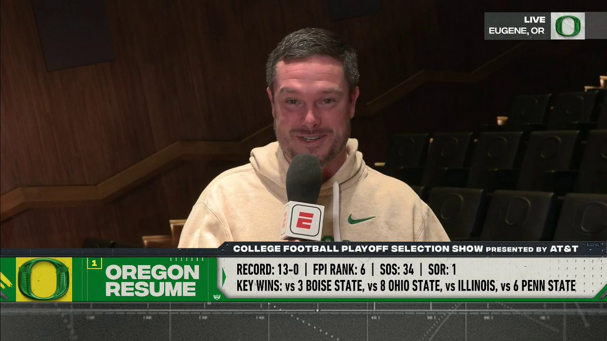 “We’ve won in different ways. We’ve been really resilient.” —Dan Lanning on Oregon's transition into the Big Ten.