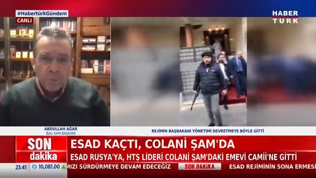 Rejim nasıl bu kadar hızlı düştü? Suriye için bölünme tehlikesi var mı? BAU SAM Başkanı Abdullah Ağar #HabertürkGündem'de yorumladı.