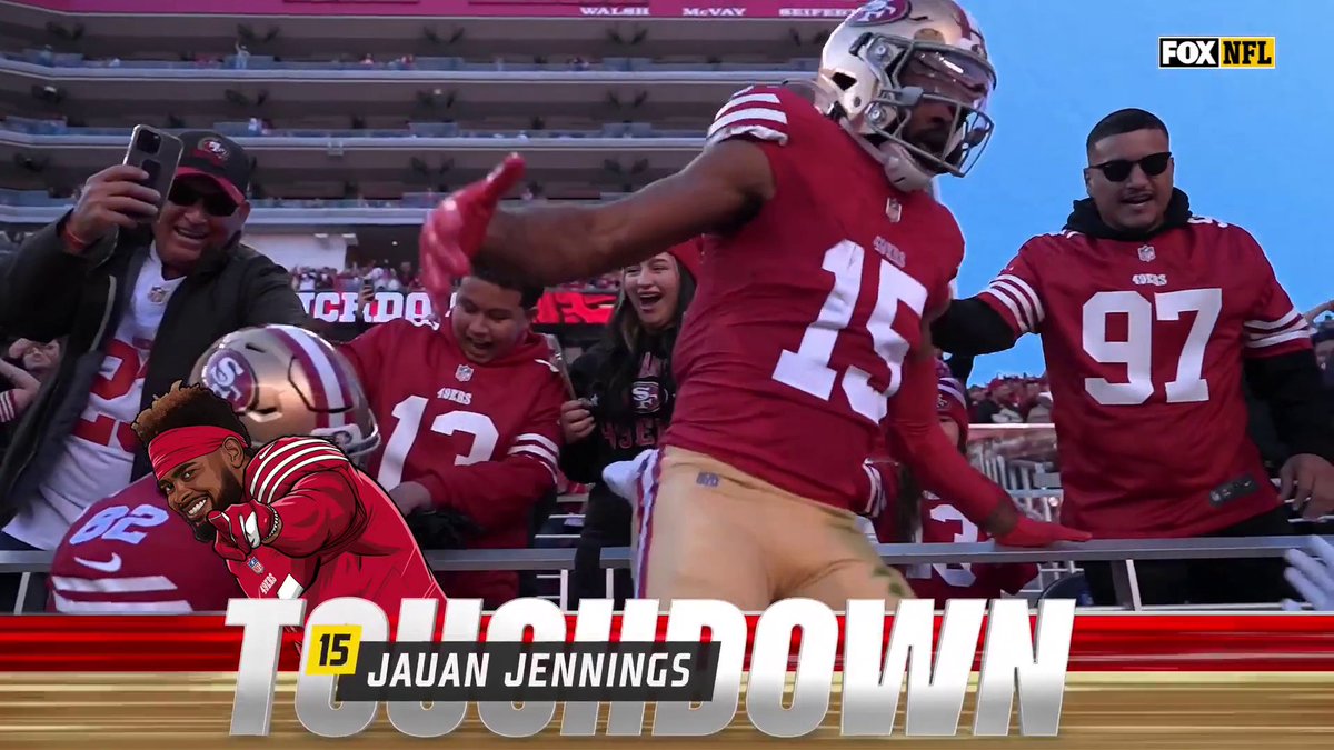 The Niners strike first with a TD to Jauan Jennings! 📺: FOX