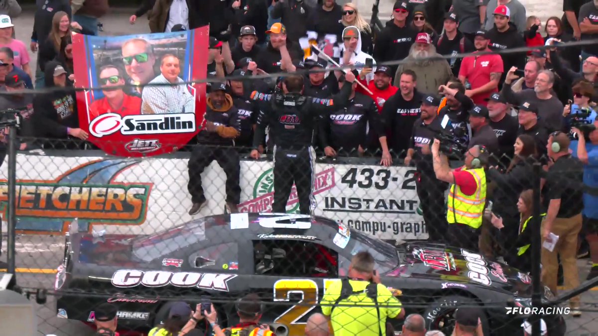 🏆 Kaden Honeycutt is a Snowball Derby winner! He uses a late race move on a restart to win the 57th Annual edition. #SnowballDerby 5 Flags Speedway