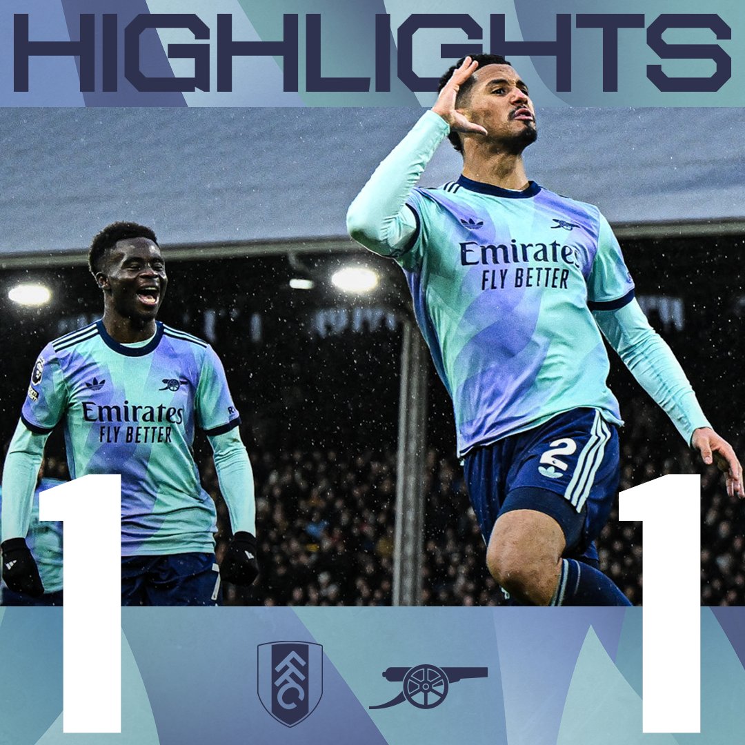 Sharing the spoils in west London ⚖️ Highlights from our 1-1 draw with Fulham are now live 📺