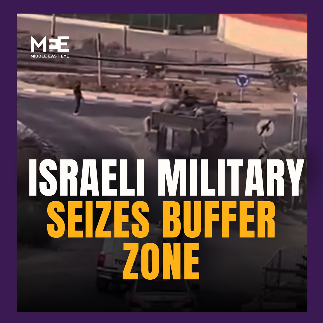 The Israeli military has seized a demilitarised buffer zone in the occupied Golan Heights as the Assad regime falls in Damascus.