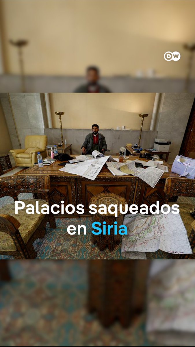 🇸🇾 | CAÍDA DE AL ASSAD: Saquean palacios presidenciales de Bashar al Assad en Siria.