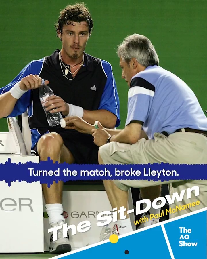 A chat that turned the match around 💬 With #AO2025 just around the corner, it’s the perfect time to relive Paul McNamee’s memories of Safin v Hewitt 2005 🎧