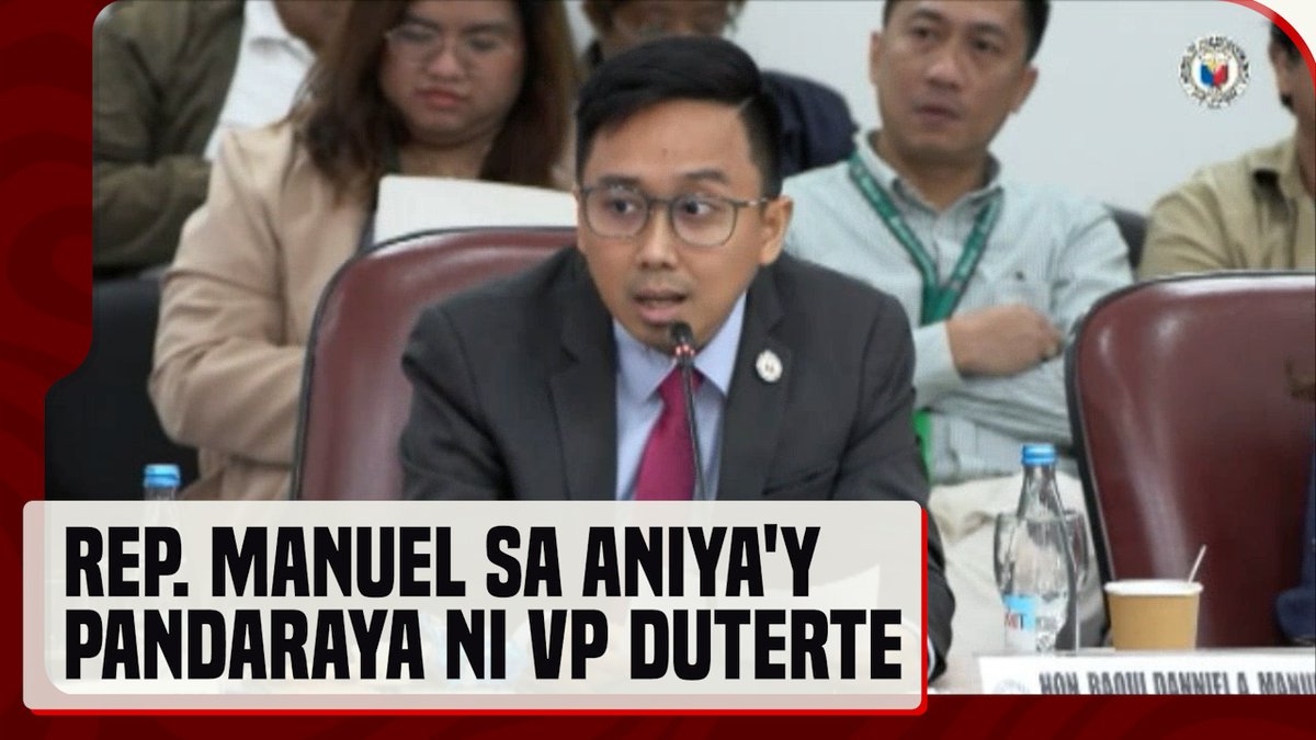 Nagbigay ng pahayag si Kabataan Rep. Raoul Manuel patungkol sa naging imbestigasyon ng House Committee on Good Government and Public Accountaility hinggil sa paggastos sa confidential funds ng Office of the Vice President #OVP