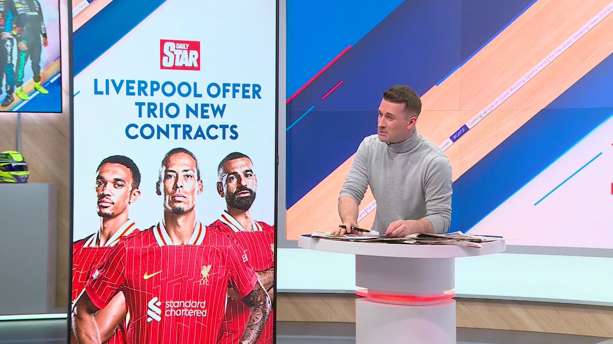 "Potentially good news for Liverpool" 💬 According to the Daily Star, Liverpool have offered new contracts to Mohamed Salah, Trent Alexander-Arnold and Virgil van Dijk 🔴