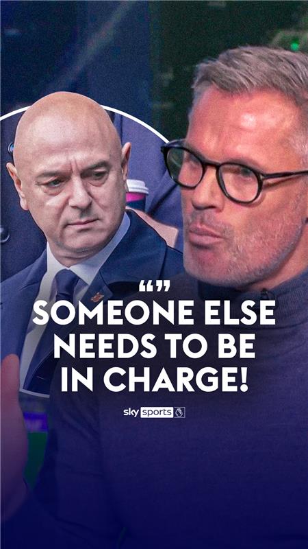 "Someone else needs to be in charge of this football club!" Jamie Carragher praises the work of Daniel Levy delivering Spurs' stadium and training ground facilities, but explains why Tottenham are still struggling to compete at the top of the league 🎙️💬
