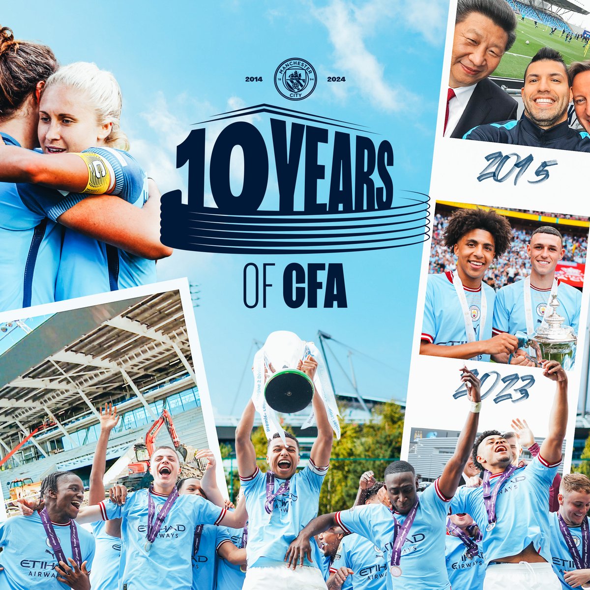 "A dream fulfilled" 💭 🔟 years ago today, we opened the City Football Academy but the journey has only just begun 🩵