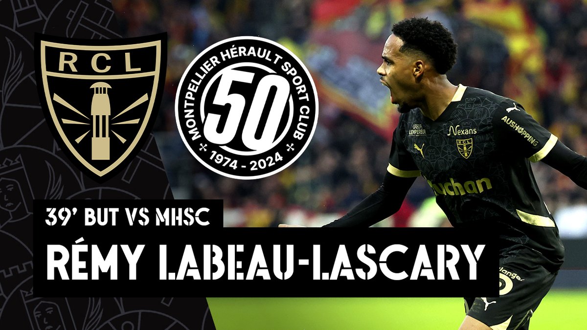 L'attaquant #MadeInGaillette lance la 𝖋𝖊̂𝖙𝖊 ⚽️ Rémy Labeau-Lascary se creuse un passage dans l'arrière-garde adverse et fait lever Bollaert-Delelis. #RCLMHSC #SainteBarbe