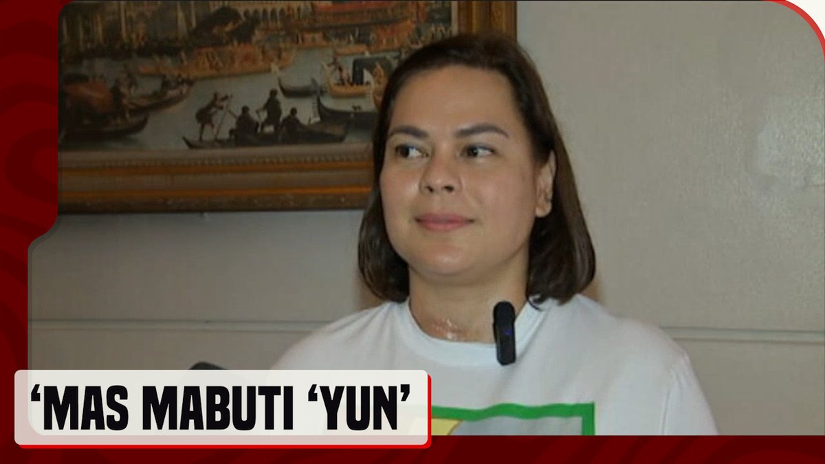 Sinabi ni Vice Pres. Sara Duterte na mas mabuti nang mayroong impeachment cases laban sa kanya nang sa gayon ay maayos niyang masasagot ang mga akusasyong ibinabato sa kanya. #News5 | via Bryll Montalvo